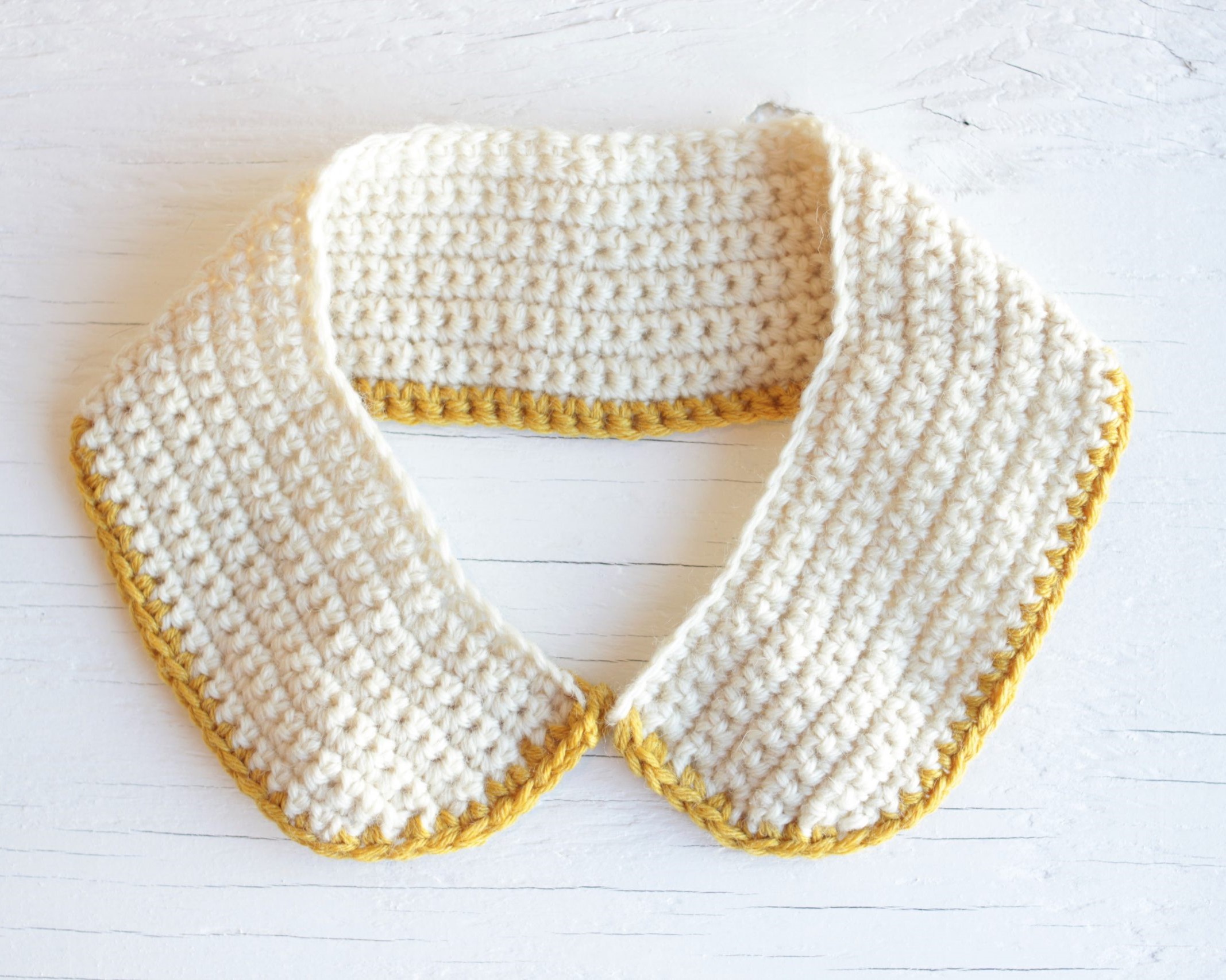 Peter pan crochet collar pattern