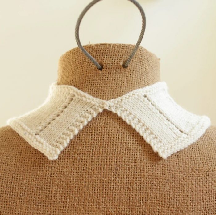 Dissent collar knitting pattern