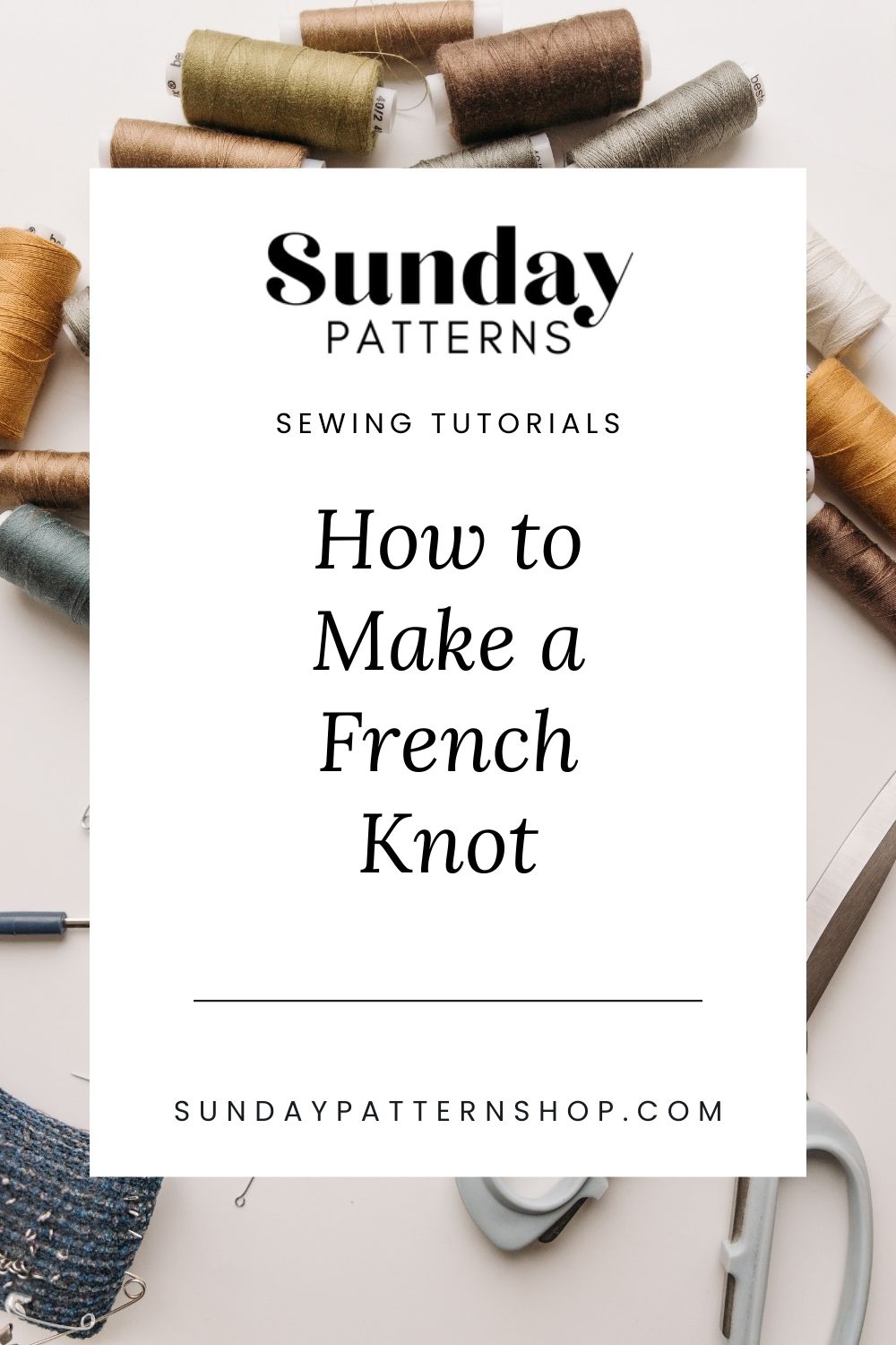 How to make a french knot