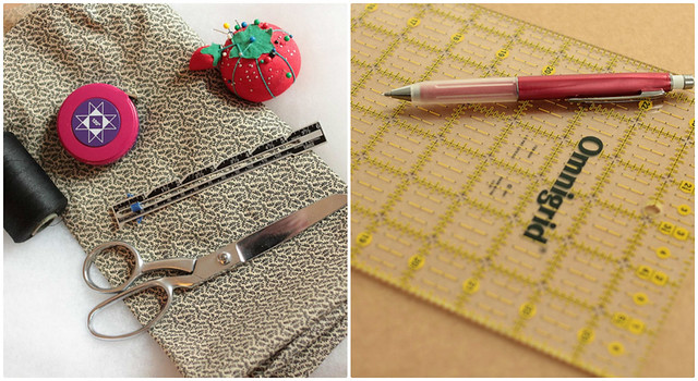 Materials needed to make quilted fabric