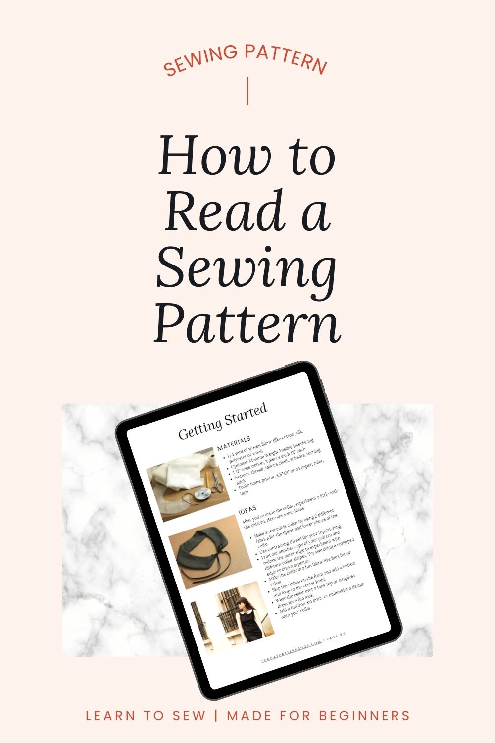 How to read a sewing pattern